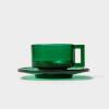 ARNO GLASS (アルノグラス) カップアンドソーサー グリーン