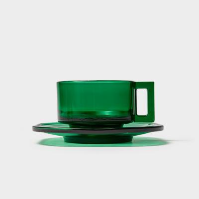 ARNO GLASS （アルノグラス） カップアンドソーサー グリーン