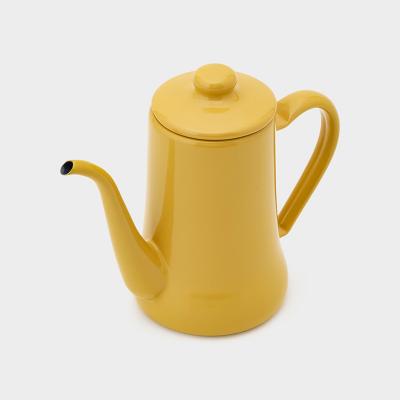 ファルコン エナメルウェア スリムポット 0.7L キャメル