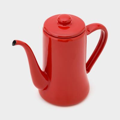 ファルコン エナメルウェア スリムポット 1.2L レッド