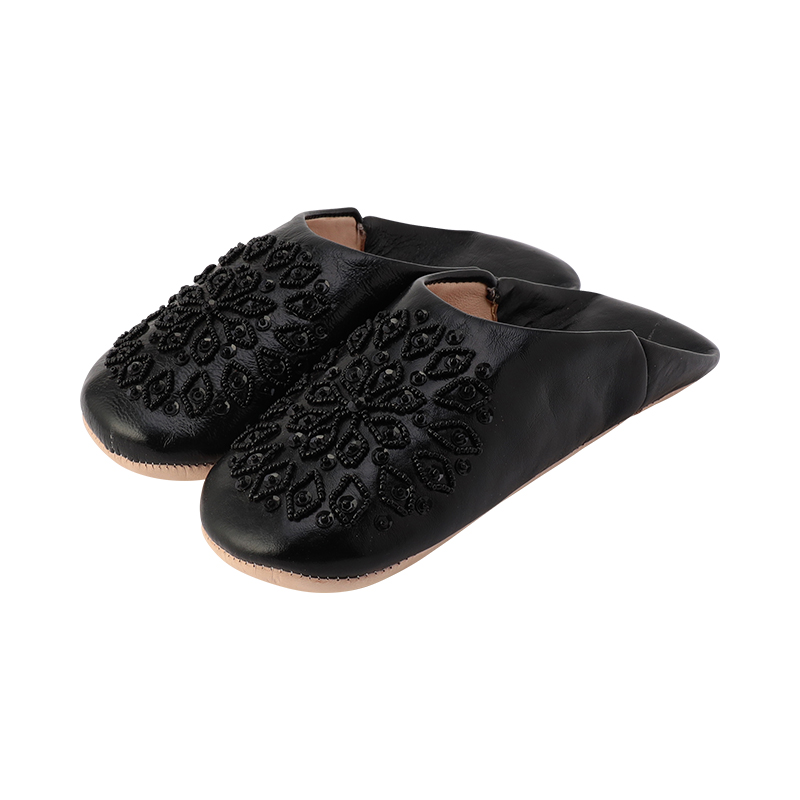 FATIMA MOROCCO(ファティマモロッコ)ウィメンズ スパンコール バブーシュ ブラック