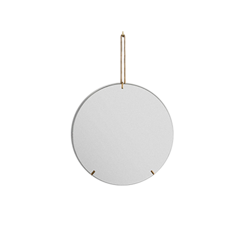MOEBE WALL MIRROR 30CM BRASS