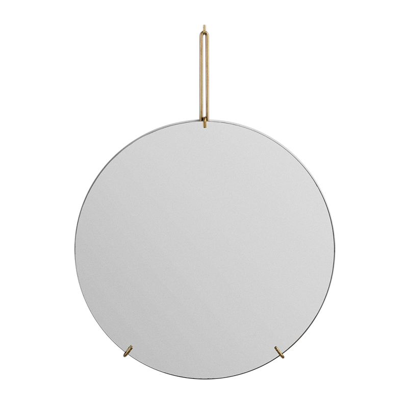 MOEBE WALL MIRROR 70CM BRASS