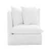 GHOST 07 MOLDULAR CORNER SOFA LINO BIANCO