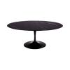 162TOMN1 SAARINEN OVAL COFFEE TABLE NERO MARQUINA