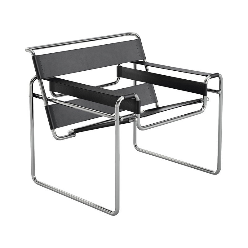 Knoll(ノル)WASSILY(ワシリー)ラウンジチェア カウハイド ブラック