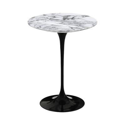 SAARINEN ARABESCATO SIDE TABLE ROUND 410 BLACK