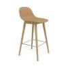 Muuto(ムート)FIBER BAR STOOL W.B/R WOOD(ファイバー バー スツール ウィズバックレスト ウッド) H75CM オークル/オーク