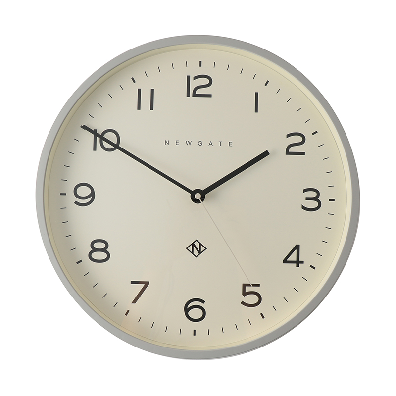 NEWGATE NUMBER THREE ECHO CLOCK GREY