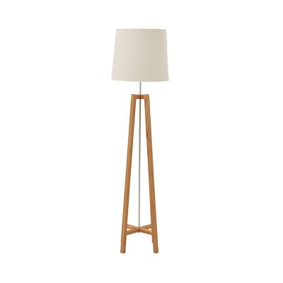CROSS FLOOR LIGHT STAND NATURAL SHADE WHITE