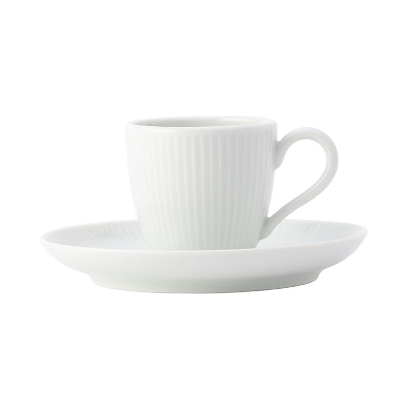 PLISSE COFFEE CUP&SAUCER 100L