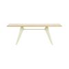 EM TABLE L2000 NATURAL SOLID OAK / ECRU BASE