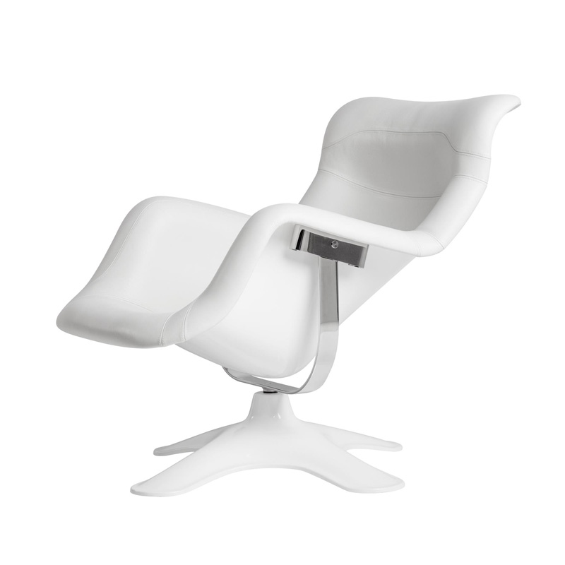 Artek(アルテック)カルセリ ラウンジチェア ホワイト レザー