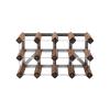 TRADITIONAL WINERACK COMPANY 12 BOTTLES DARK OAK