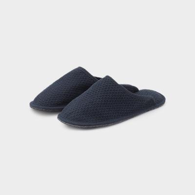 Le Clare（レ・クラレ）スリッパ コットン ブルー サイズ 39 (24.5cm)