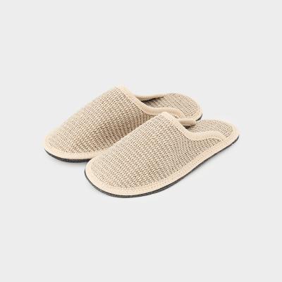Le Clare（レ・クラレ）スリッパ ラフィア ベージュ サイズ 39 (24.5cm)