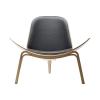 CARL HANSEN&SON(カール・ハンセン&サン)CH07 シェルチェア オークホワイトオイル THOR301 ブラックレザー
