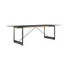 BRUT TABLE 260x85 BLACK STEEL/GREY