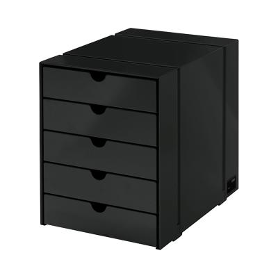 USM（ユーエスエム）イノス ボックスセット 5ドロワー グラファイトブラック