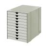 USM INOS DRAWER SET 10 DRAWERS,  LIGHT GREY
