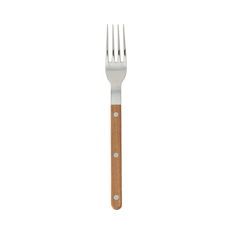 SABRE BISTROT TEAK TABLE FORK SHINY