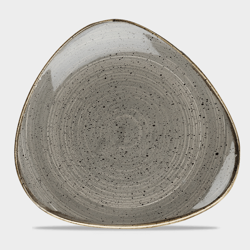 Churchill(チャーチル)ストーンキャスト ロータスプレート L ペッパーコーングレー