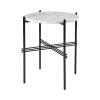 GUBI(グビ)TS SIDE TABLE(TS サイドテーブル)ブラックベース ホワイトカラーラマーブル φ40MARBLE