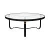 GUBI(グビ)ADNET COFFEE TABLE(アドネ コーヒーテーブル)ブラックレザーφ100