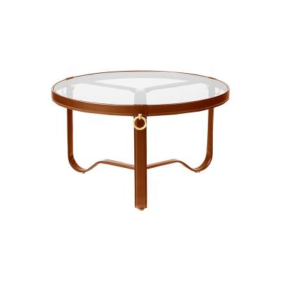 GUBI(グビ)ADNET COFFEE TABLE(アドネ コーヒーテーブル)タンレザーφ70