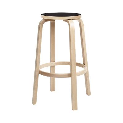 Artek(アルテック)64 バースツール ブラック リノリウム H 75cm