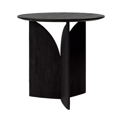 ETHNICRAFT(エスニクラフト)チーク フィン ブラック サイドテーブル