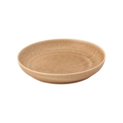 yumiko iihoshi porcelain(ユミコ イイホシ ポーセリン)ReIRABO ラウンドプレート L warm soil brown