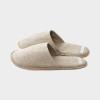 LINEN SLIPPER L NATURAL
