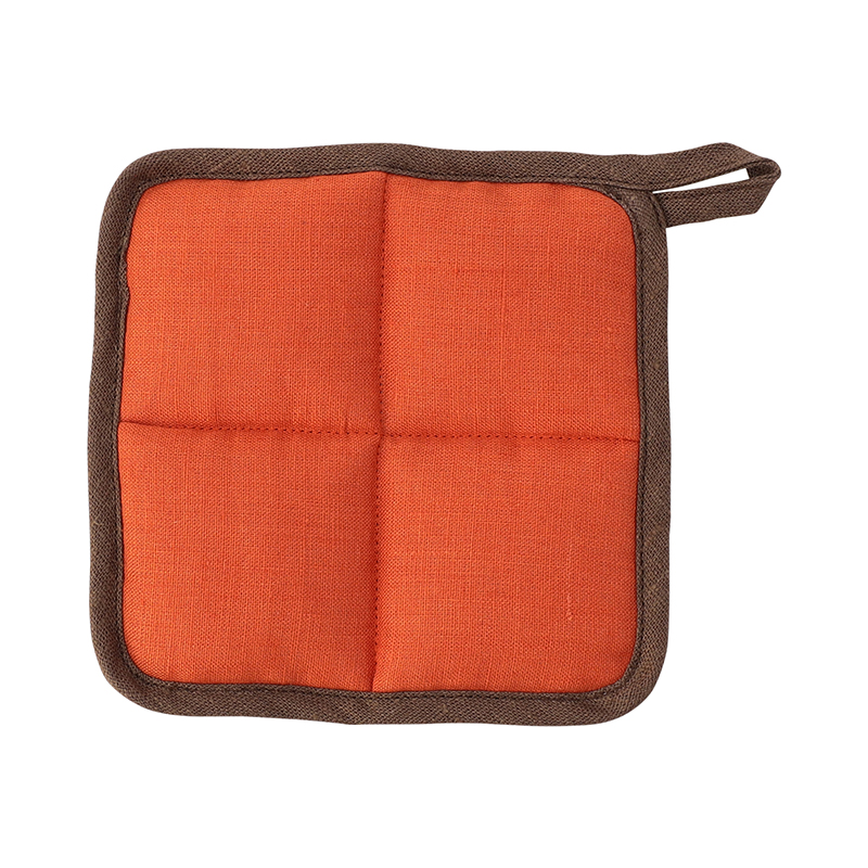 TCS ポットホルダー オレンジ /ベージュ グリーズ