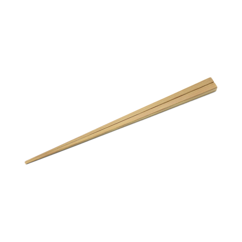 高野竹工 京 嵯峨 四角箸 燻し煤竹 24.0CM