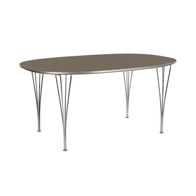 FRITZ HANSEN（フリッツ・ハンセン）スーパー楕円テーブル ブラウンオッタワラミネート クロームレッグ