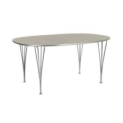 FRITZ HANSEN（フリッツ・ハンセン）スーパー楕円テーブル グレーエフェソラミネート クロームレッグ