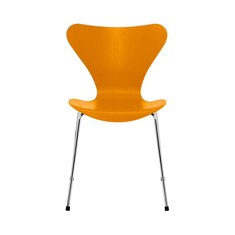 FRITZ HANSEN(フリッツ・ハンセン)セブンチェア カラードアッシュ バーントイエロー クロームレッグ