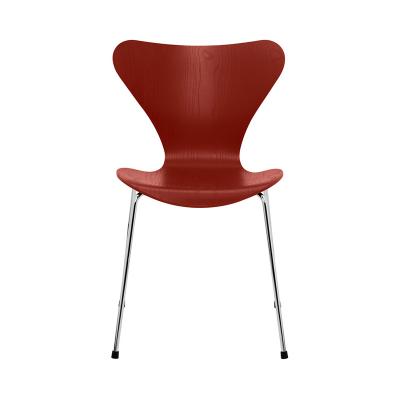 FRITZ HANSEN(フリッツ・ハンセン)セブンチェア カラードアッシュ ベネチアンレッド  クロームレッグ