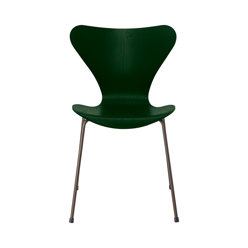 FRITZ HANSEN(フリッツ・ハンセン)セブンチェア カラードアッシュエバーグリーン ブラウンブロンズレッグ