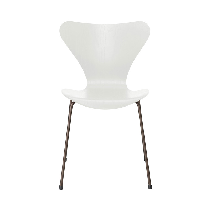 FRITZ HANSEN(フリッツ・ハンセン)セブンチェア カラードアッシュ ホワイト ブラウンブロンズレッグ