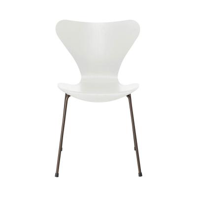 FRITZ HANSEN(フリッツ・ハンセン)セブンチェア カラードアッシュ ホワイト ブラウンブロンズレッグ
