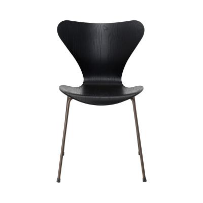 FRITZ HANSEN(フリッツ・ハンセン)セブンチェア カラードアッシュ ブラック ブラウンブロンズレッグ