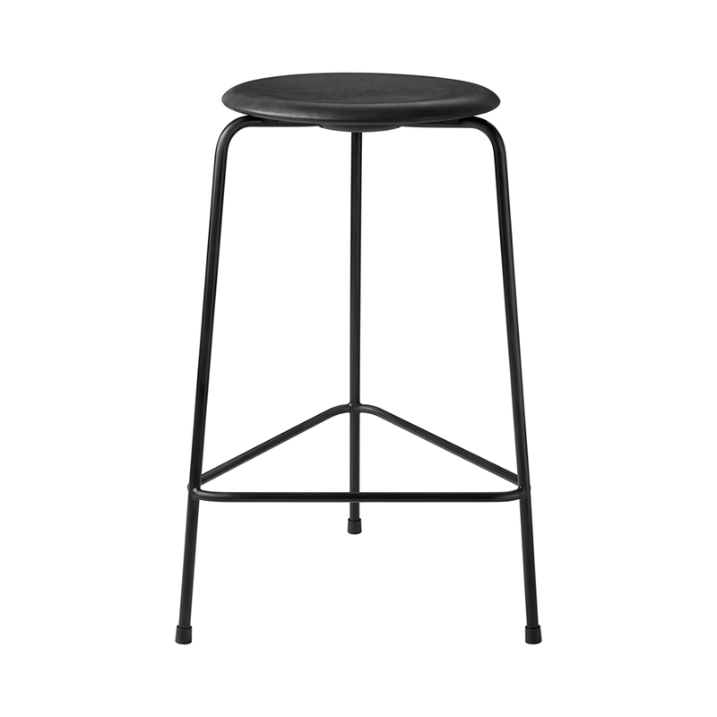 FRITZ HANSEN(フリッツ・ハンセン)HIGH DOT STOOL(ハイドットスツール)インテンスレザー ブラック