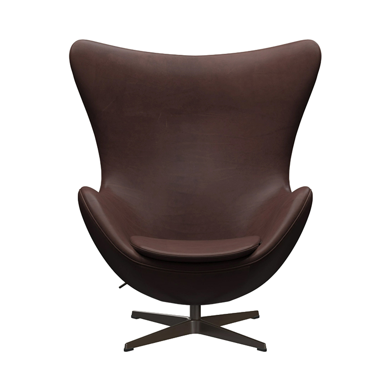 FRITZ HANSEN(フリッツ・ハンセン)EGG CHAIR エンブレイスレザー チョコレート ブラウンブロンズ脚