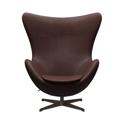 FRITZ HANSEN(フリッツ・ハンセン)EGG CHAIR エンブレイスレザー チョコレート ブラウンブロンズ脚