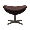 FRITZ HANSEN(フリッツ・ハンセン)EGG CHAIR(エッグチェア)フットスツール エンブレイスレザー チョコレート ブラウンブロンズレッグ