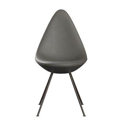 FRITZ HANSEN(フリッツ・ハンセン)DROP CHAIR エッセンシャルレザー ラーバ ブラウンブロンズ脚