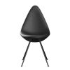 FRITZ HANSEN（フリッツ・ハンセン）DROP CHAIR（ドロップチェア）フルパディング エッセンシャルレザーブラック ブラックレッグ