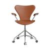 FRITZ HANSEN(フリッツ・ハンセン)SERIES 7 グレースレザー ウォルナット クロームキャスター
